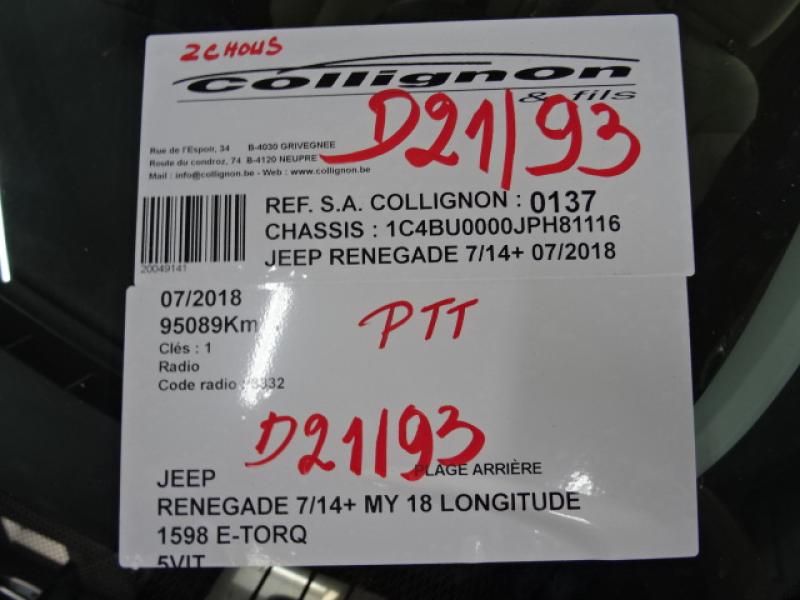 Jeep RENEGADE (1) 7/14 - 9/2018 