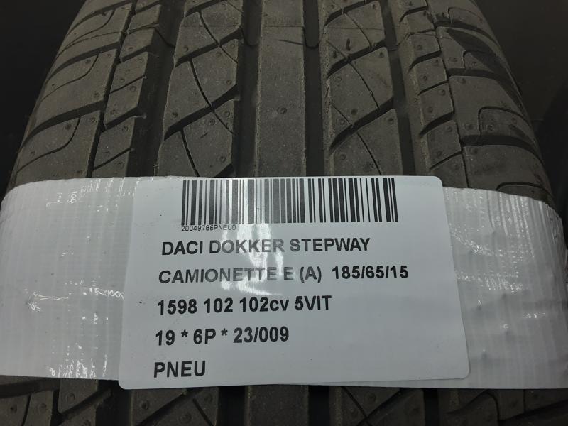 TYRE Dacia DOKKER 3/12+