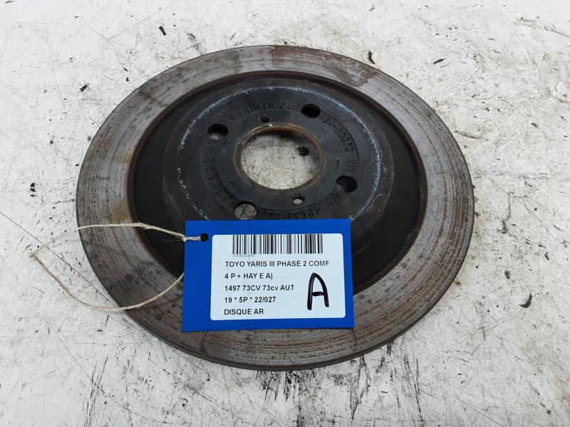 REAR BRAKE DISC Toyota YARIS (5) 9/14 - 2/20