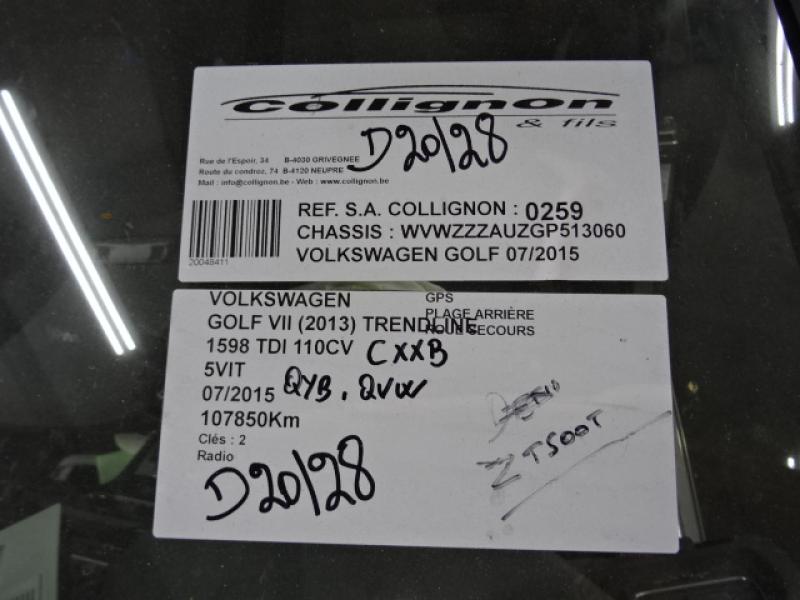 Vw GOLF VII 11/12 - 17 