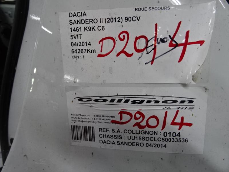 Dacia SANDERO 9/12 - 16 