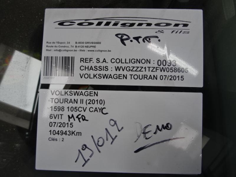 Vw TOURAN 08/10 - 15 