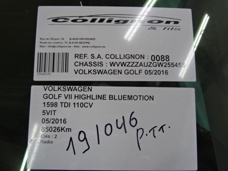 Vw GOLF VII 11/12 - 17 