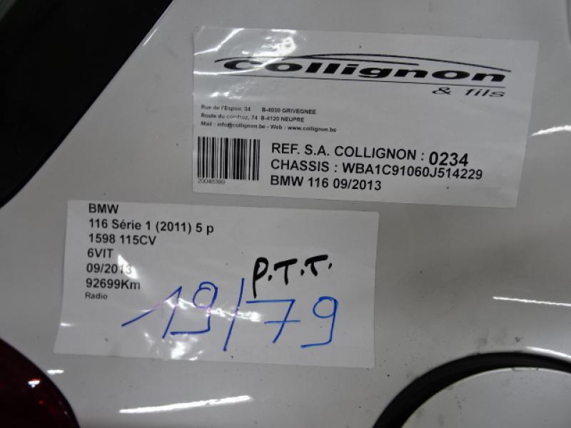 Bmw 1 F20/F21 9/11 - 15 
