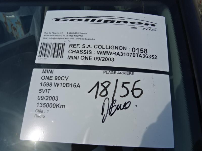 Mini R50:COUPE 05/01 - 10/06 