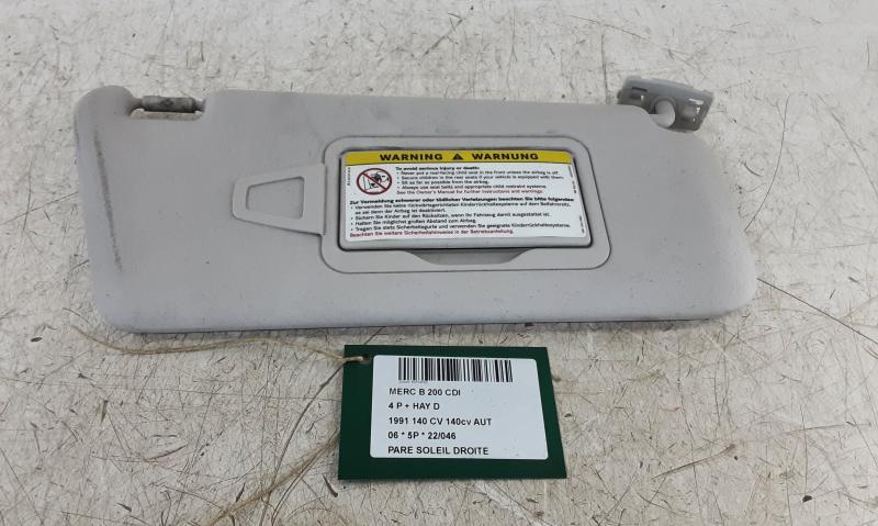 ZONNEKLEP RECHTS Mercedes-Benz B W245 2005 - 05/2008