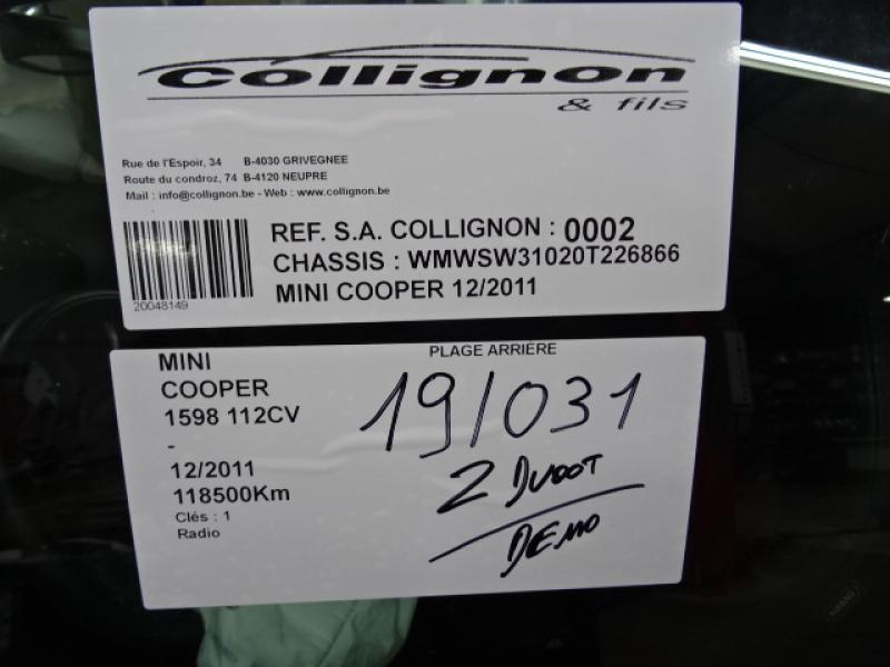 Mini R56 : 3-Portes  10/2010 > 2014 