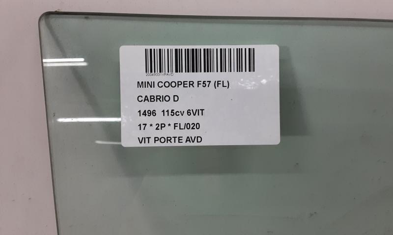 RUIT DEUR VOOR RECHTS Mini F57 Cabrio : 11/15 >