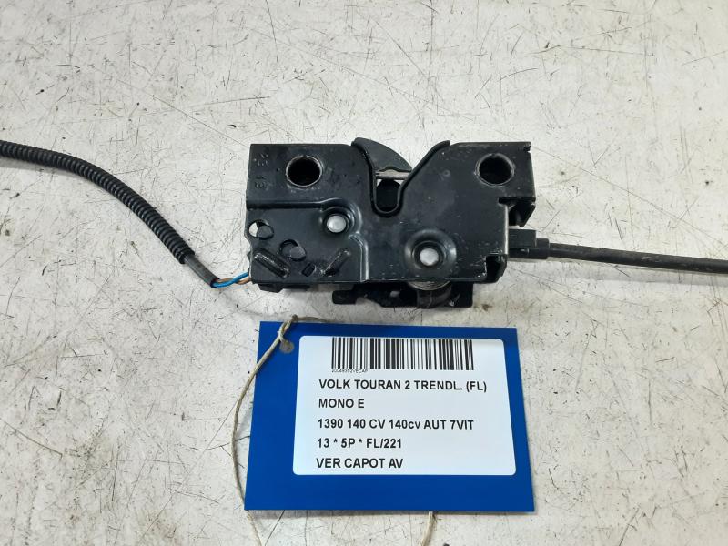 VERROUILLAGE DE CAPOT AVANT Vw TOURAN 08/10 - 15