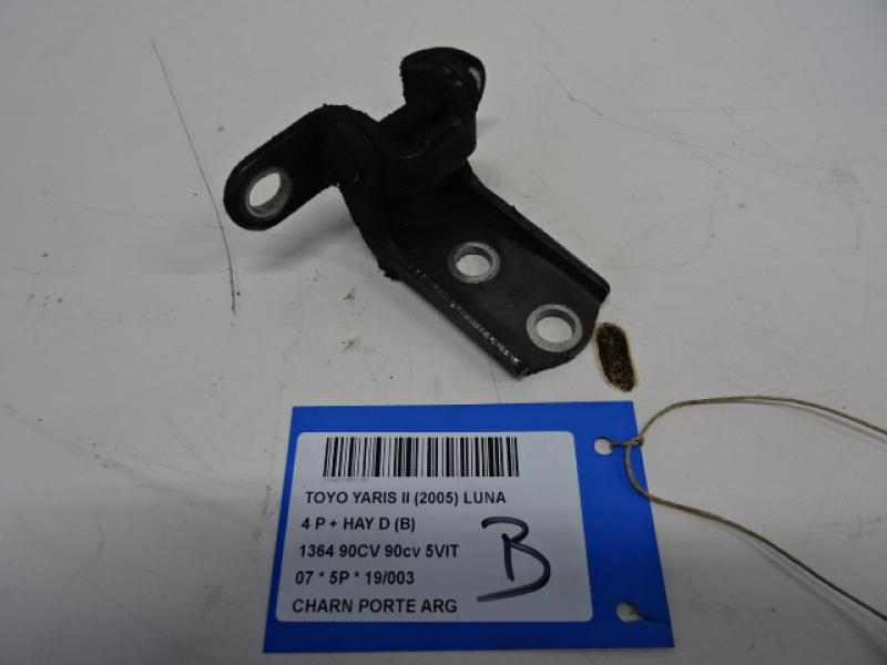 SCHARNIER DEUR ACHTER LINKS Toyota YARIS (2) 1/06 - 3/09