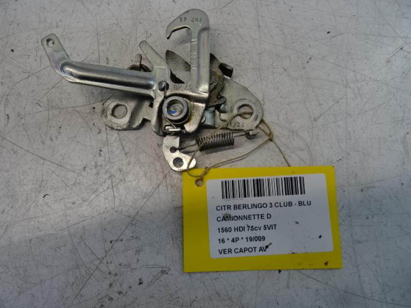 VERGRENDELING MOTORKAP Citroen BERLINGO 08 - 18