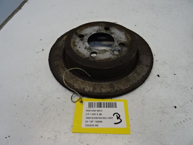 REAR BRAKE DISC Mini R50:COUPE 05/01 - 10/06