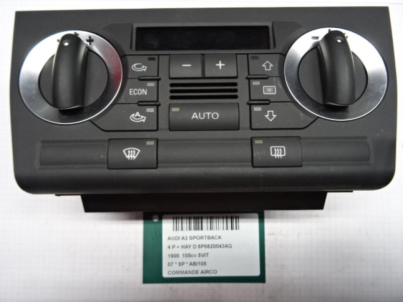 BEDIENINGSPANEEL AIRCO Audi A3 7/03 - 7/08