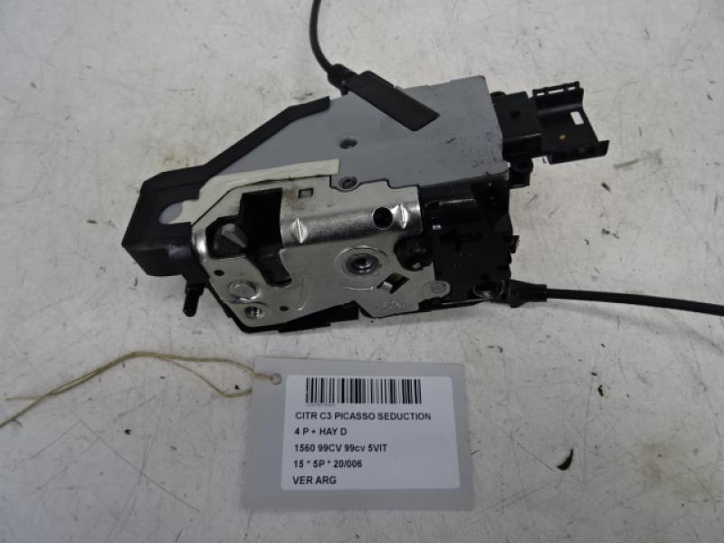 VERROUILLAGE DE PORTE ARRIERE GAUCHE Citroen C3 PICASSO 09+
