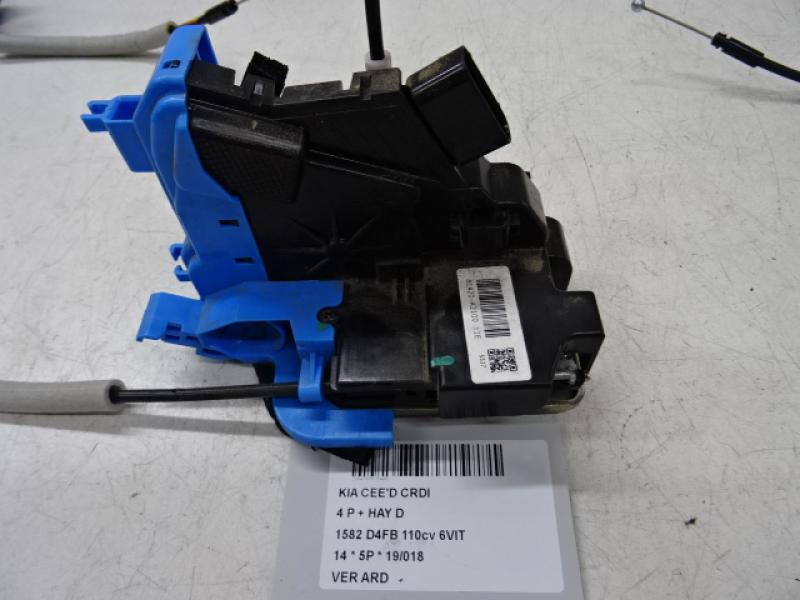 VERROUILLAGE DE PORTE ARRIERE DROITE Kia CEED 05/12 - 15