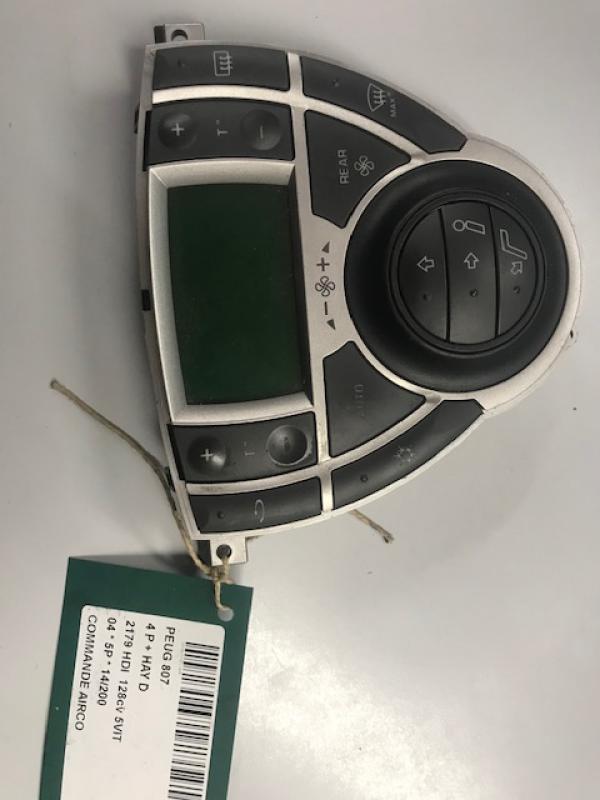 COMMANDE D'AIRCO Peugeot 807