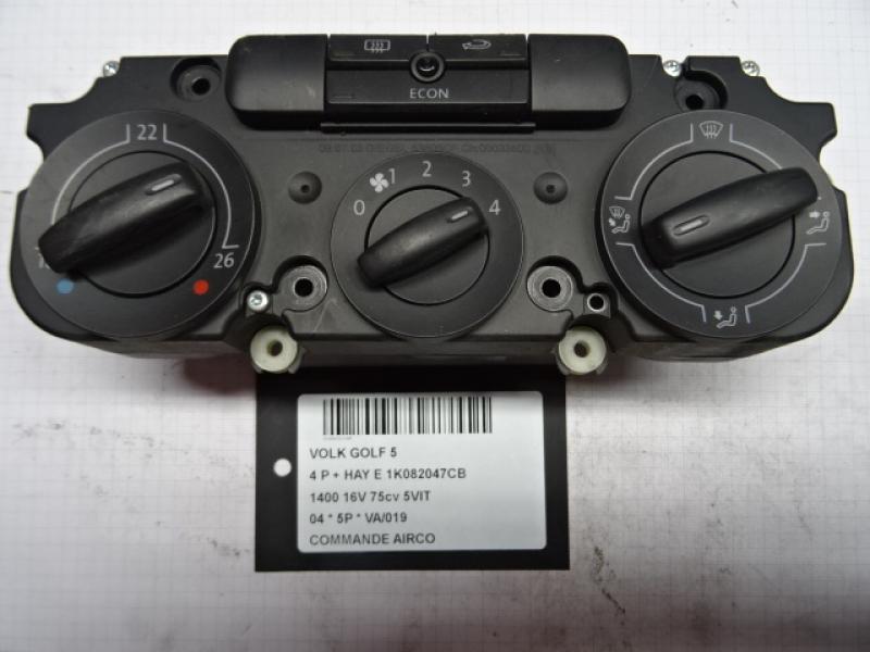 COMMANDE D'AIRCO Vw GOLF V 11/03 - 08