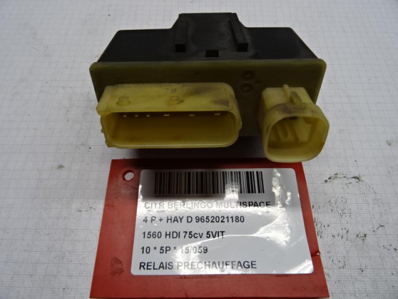 RELAIS DE PRECHAUFFAGE Citroen BERLINGO 08 - 18
