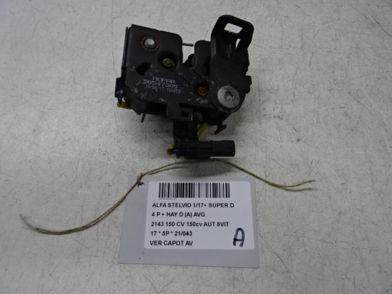 VERGRENDELING MOTORKAP Alfa Romeo STELVIO 1/17+