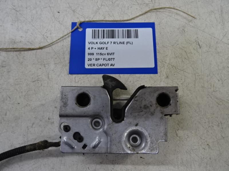 VERGRENDELING MOTORKAP Vw GOLF VII 1/17 - 2/20 FaceLift