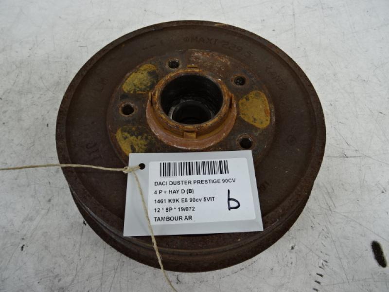 BREMSTROMMEL HINTEN Dacia DUSTER 4/10 - 18