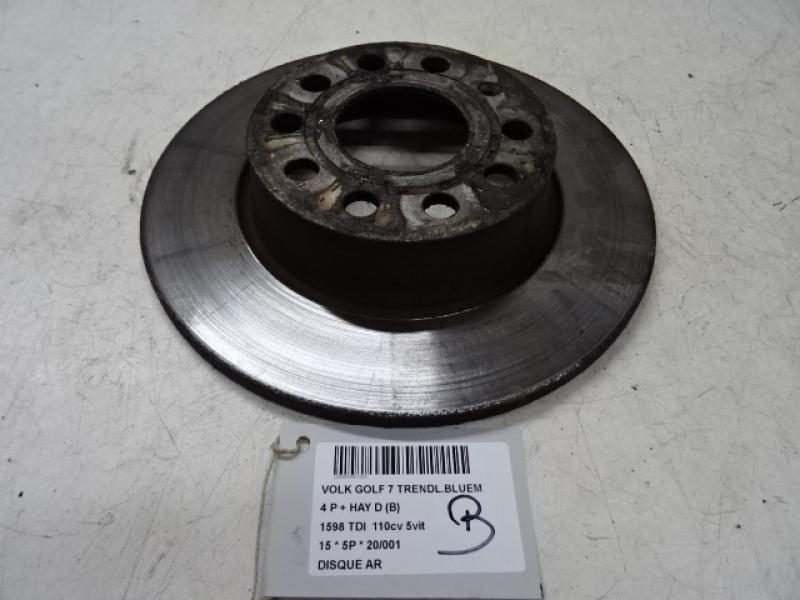 REMSCHIJF ACHTER Vw GOLF VII 11/12 - 17