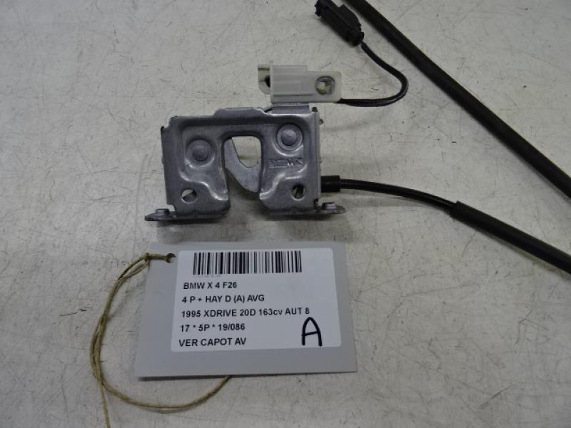 VERROUILLAGE DE CAPOT AVANT Bmw X4 F26 04/14 > 18