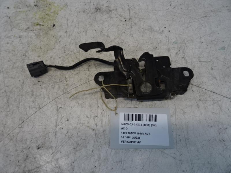 VERROUILLAGE DE CAPOT AVANT Mazda CX-3 02/15 - 2/18
