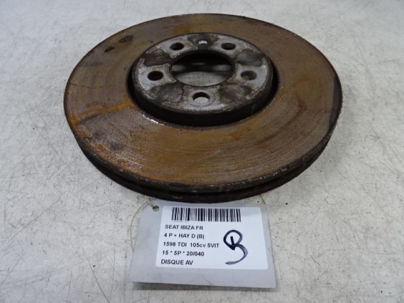 REMSCHIJF VOOR Seat IBIZA MK4 (6J) 4/12 - 7/2015