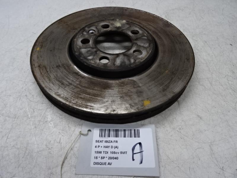 REMSCHIJF VOOR Seat IBIZA MK4 (6J) 4/12 - 7/2015