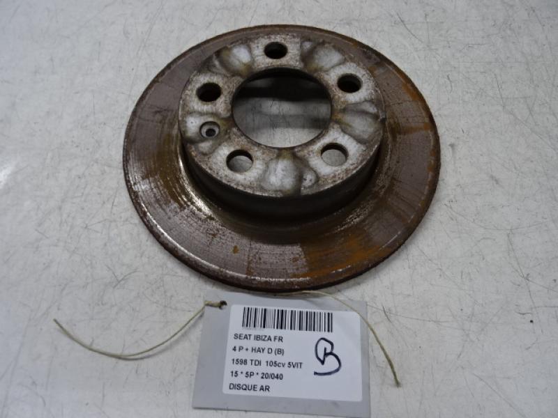 REMSCHIJF ACHTER Seat IBIZA MK4 (6J) 4/12 - 7/2015