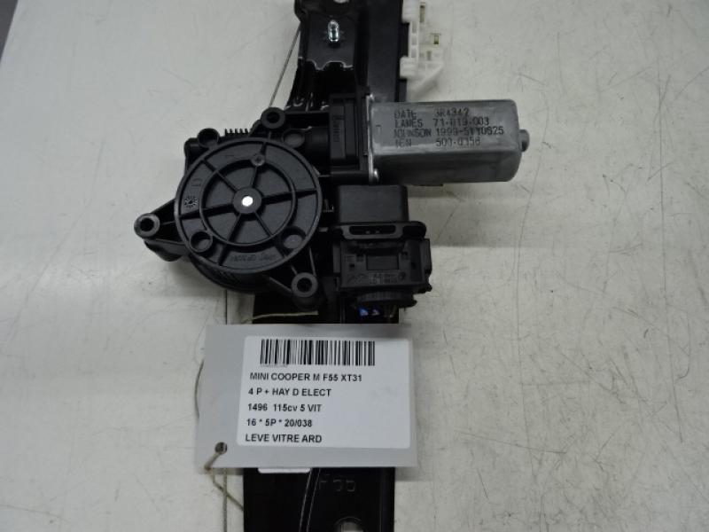 MOTOR RUITMECHANISME ACHTER RECHTS Mini F55 5-portes : 07/14 - 3/21