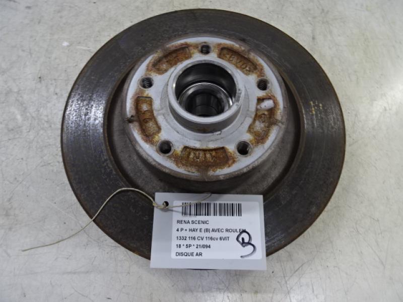REMSCHIJF ACHTER Renault SCENIC 9/16+
