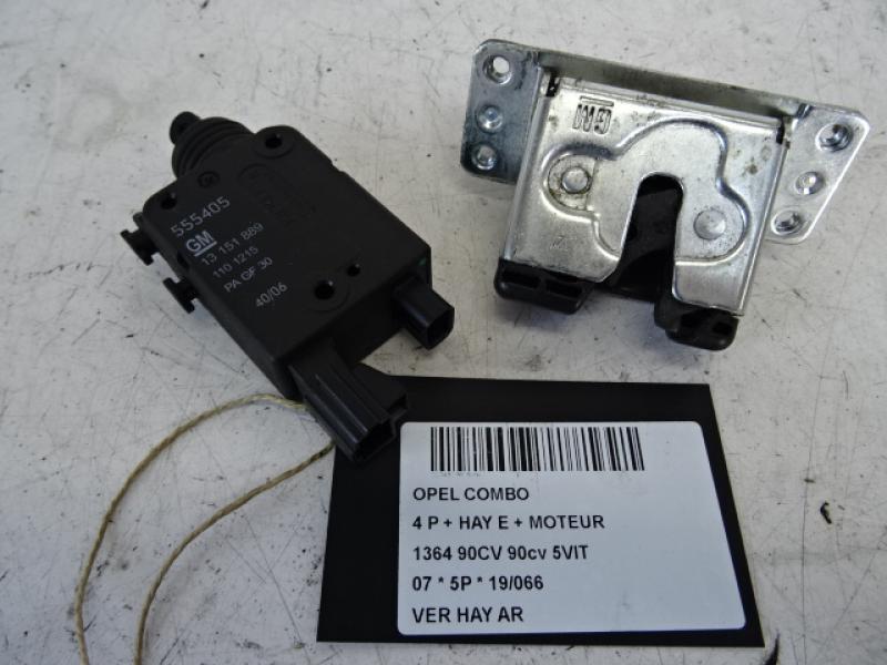 CENTRALE VERGRENDELING ACHTERKLEP Opel COMBO 3/02 - 12