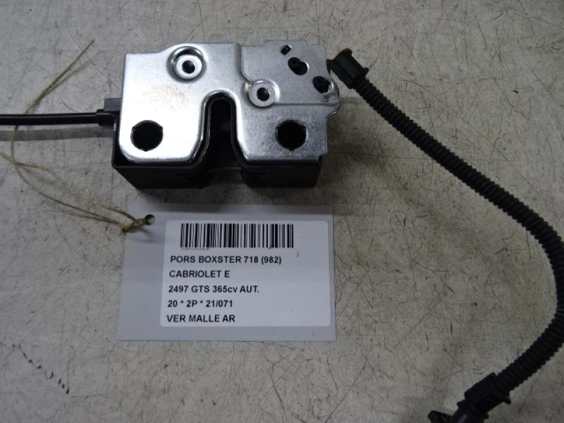VERROUILLAGE DE MALLE ARRIERE Porsche 718 BOXSTER(982) 16+