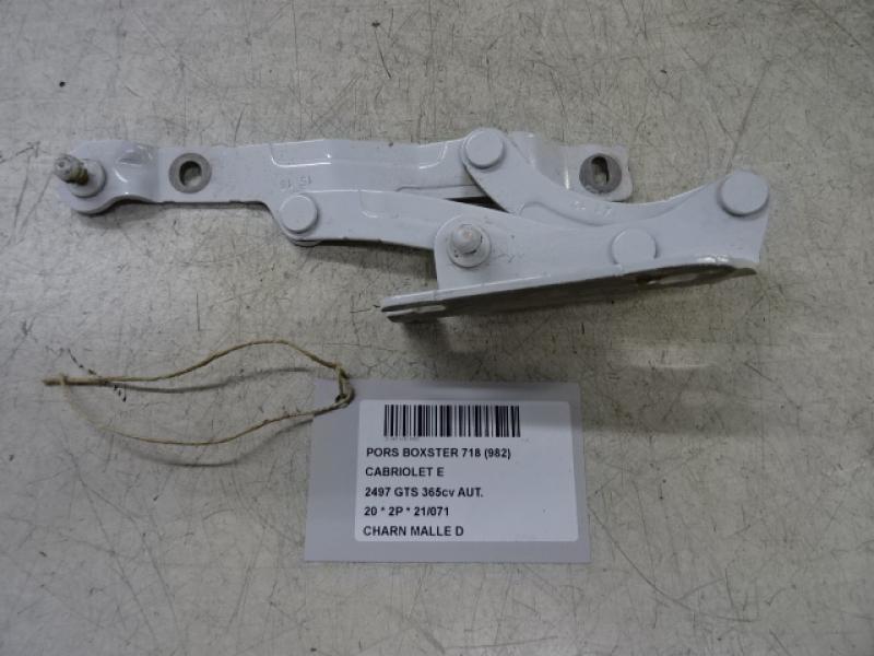 CHARNIERE DE MALLE DROITE Porsche 718 BOXSTER(982) 16+