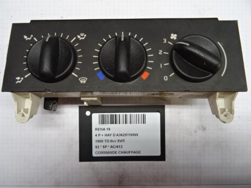 HEATER SWITCH Renault R19
