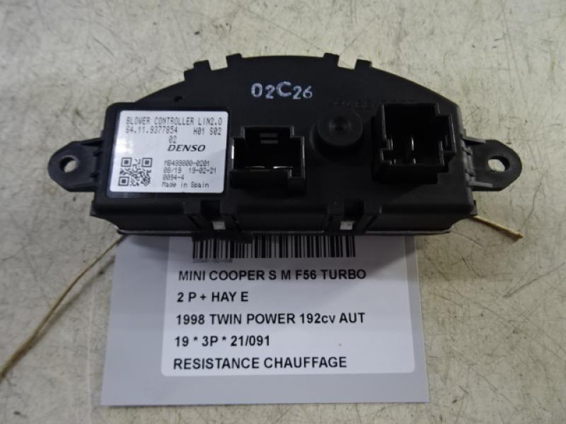 HEATER RESISTOR Mini F56 3-portes : 11/13 >