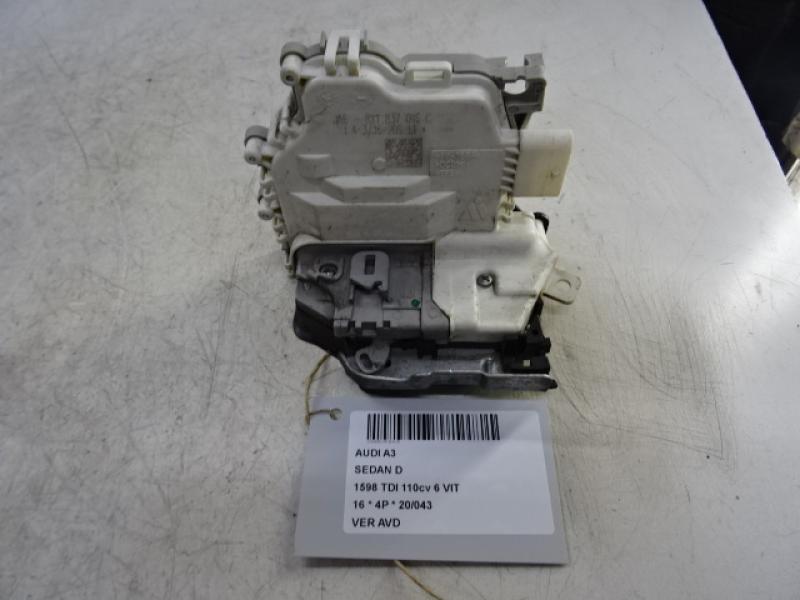 VERROUILLAGE DE PORTE AVANT DROITE Audi A3 4D 5/13 - 16
