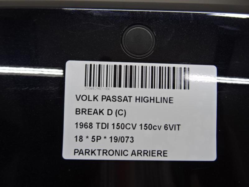 PARKEERSENSOREN ACHTER Vw PASSAT 11/14 - 19