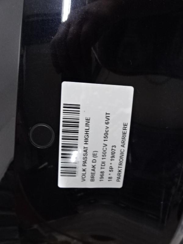 PARKEERSENSOREN ACHTER Vw PASSAT 11/14 - 19