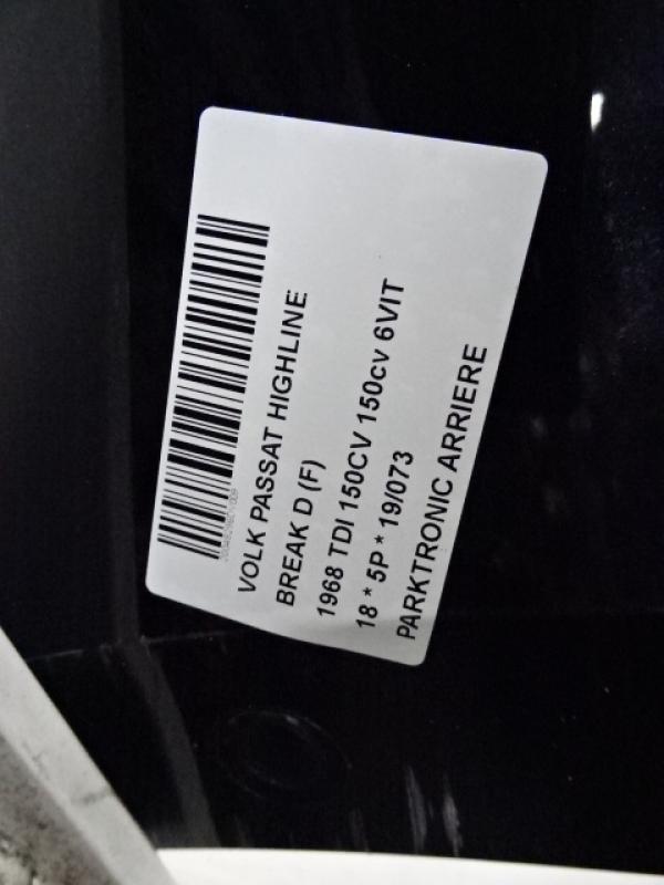 PARKEERSENSOREN ACHTER Vw PASSAT 11/14 - 19