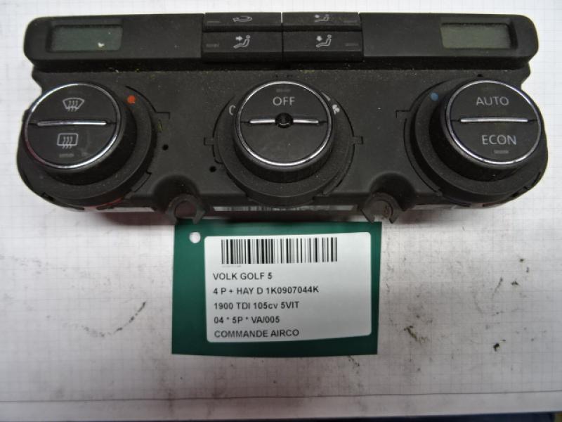 COMMANDE D'AIRCO Vw GOLF V 11/03 - 08