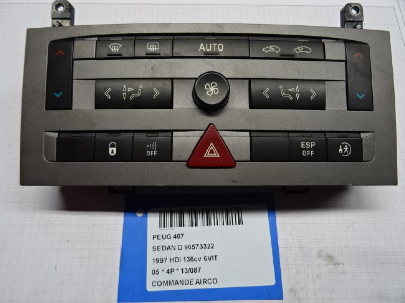 AIRCO SWITCH Peugeot 407 5/2004+