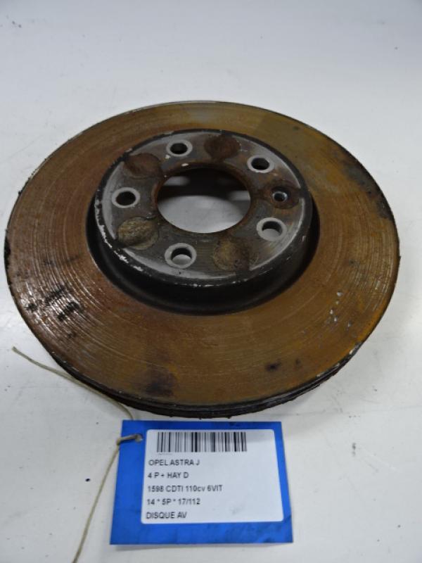 REMSCHIJF VOOR Opel ASTRA J 10 - 15 5P/D