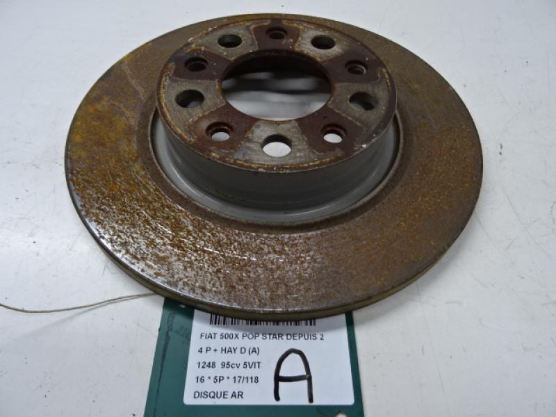 BREMSSCHEIBE HINTEN Fiat 500X 9/14 - 8/18