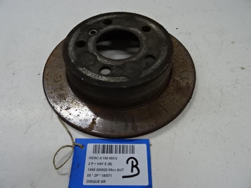 REAR BRAKE DISC Mercedes-Benz A W169 04 - 5/2008