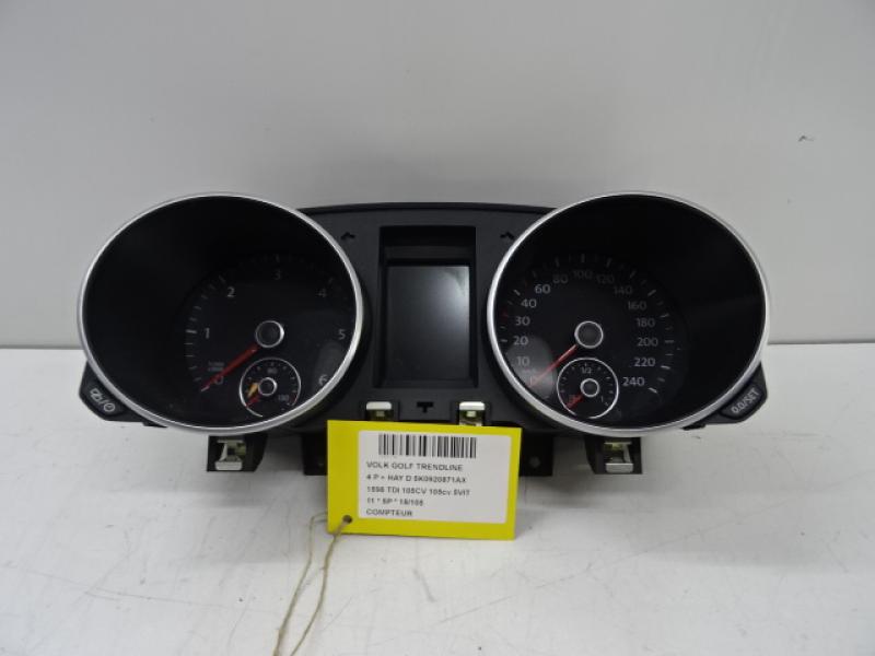 COMPTE-TOURS Vw GOLF VI 11/08 - 13