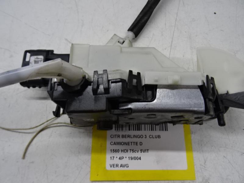 VERGRENDELING VOOR LINKS Citroen BERLINGO 08 - 18
