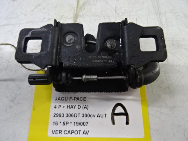 VERGRENDELING MOTORKAP Jaguar F-PACE 06/16+